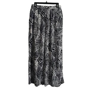 Abercrombie & Fitch Blue Monochrome‎ Leaf Flowy Pants